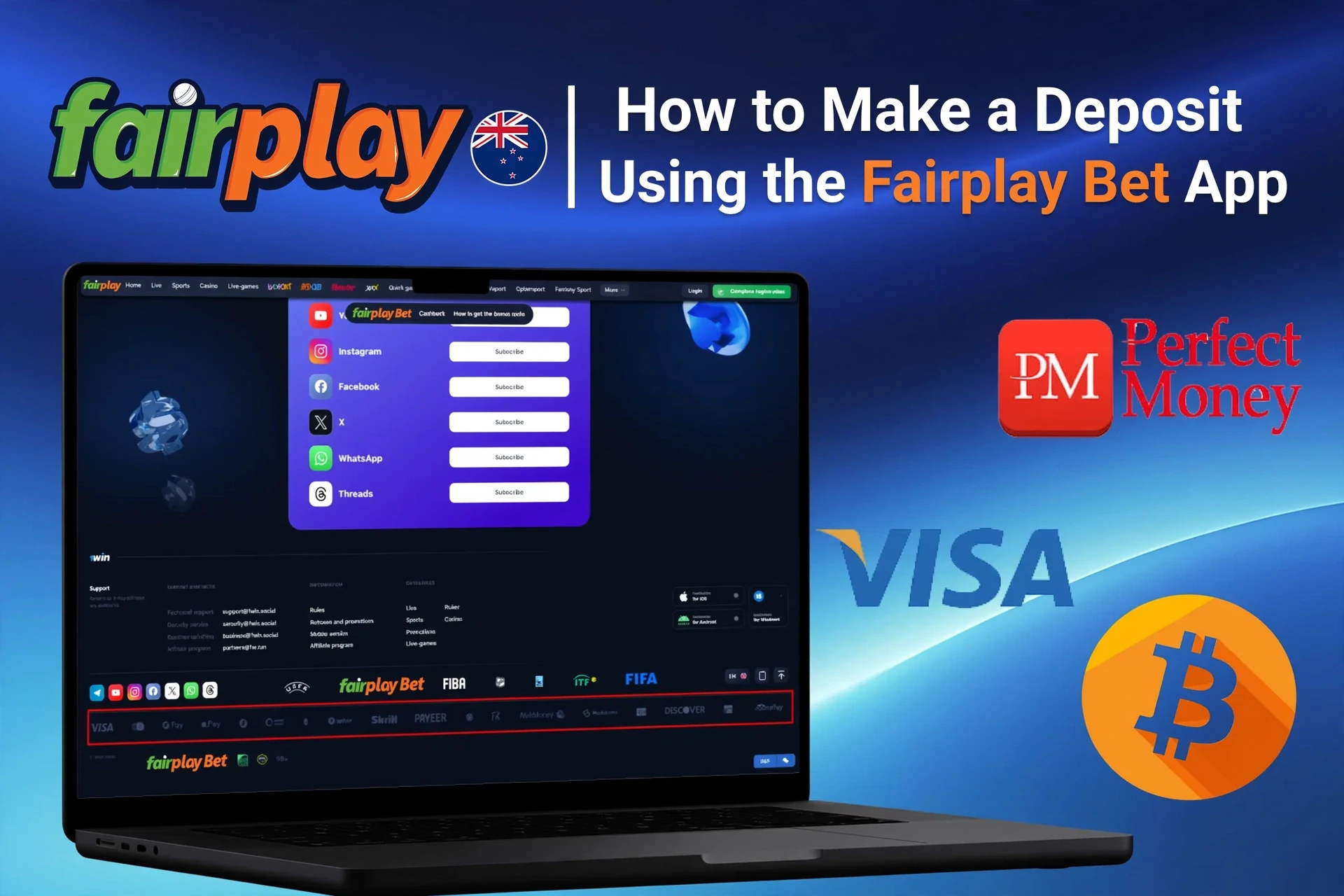 Registration process on the Fairplay Bet mobile platform with social login options