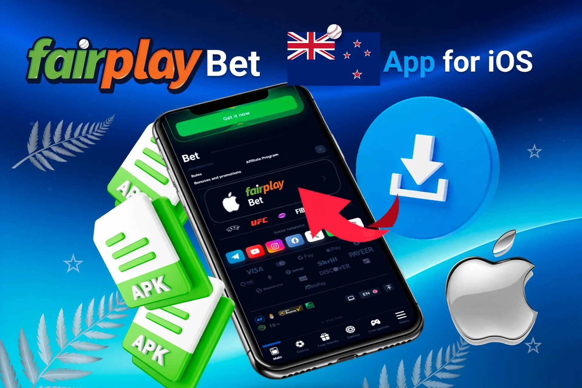 iOS shortcut creation screen with Apple logo for Fairplay Bet