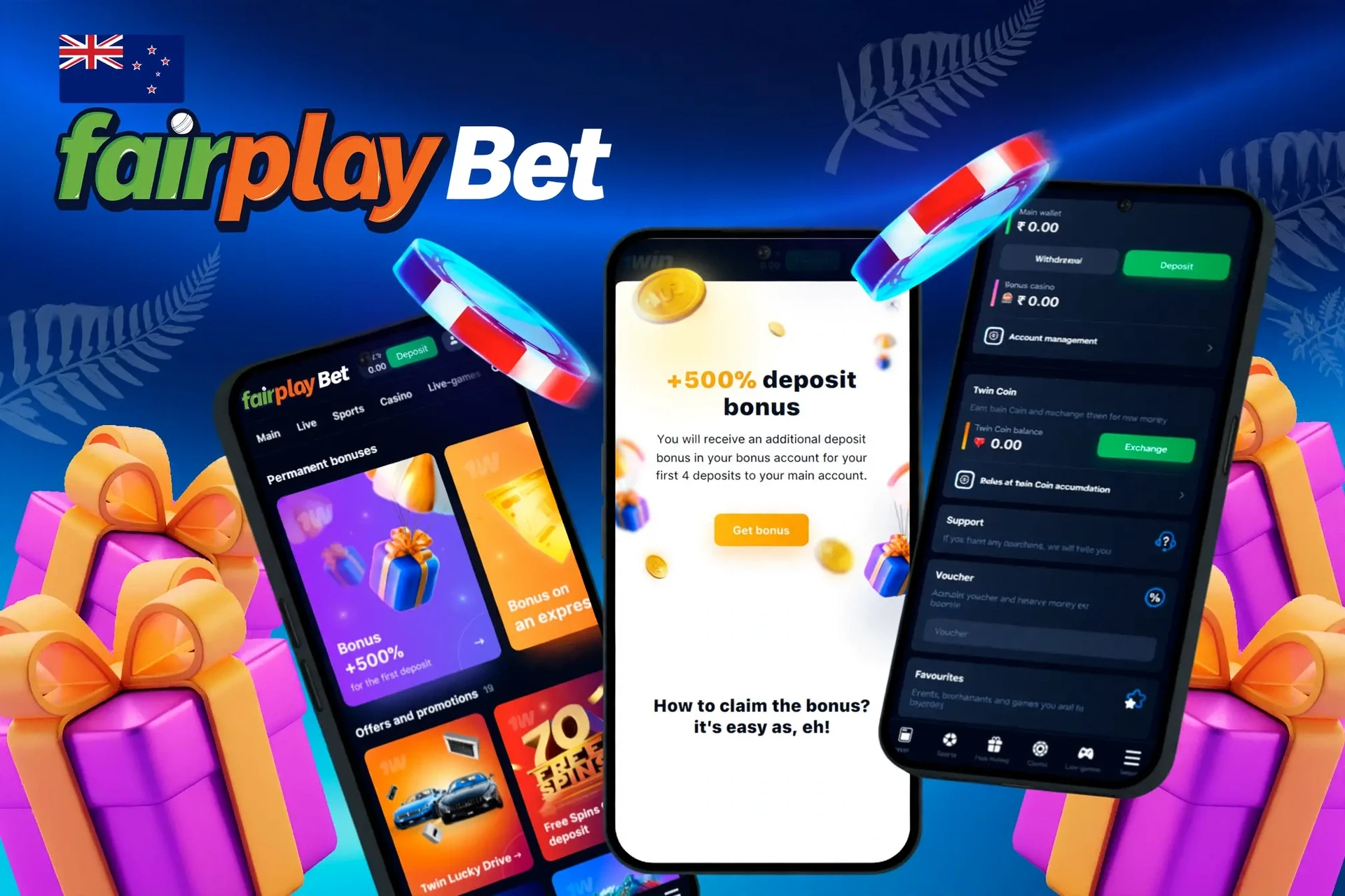 app showing instructions to claim a £10 free bet on mobile with colorful gaming elements
